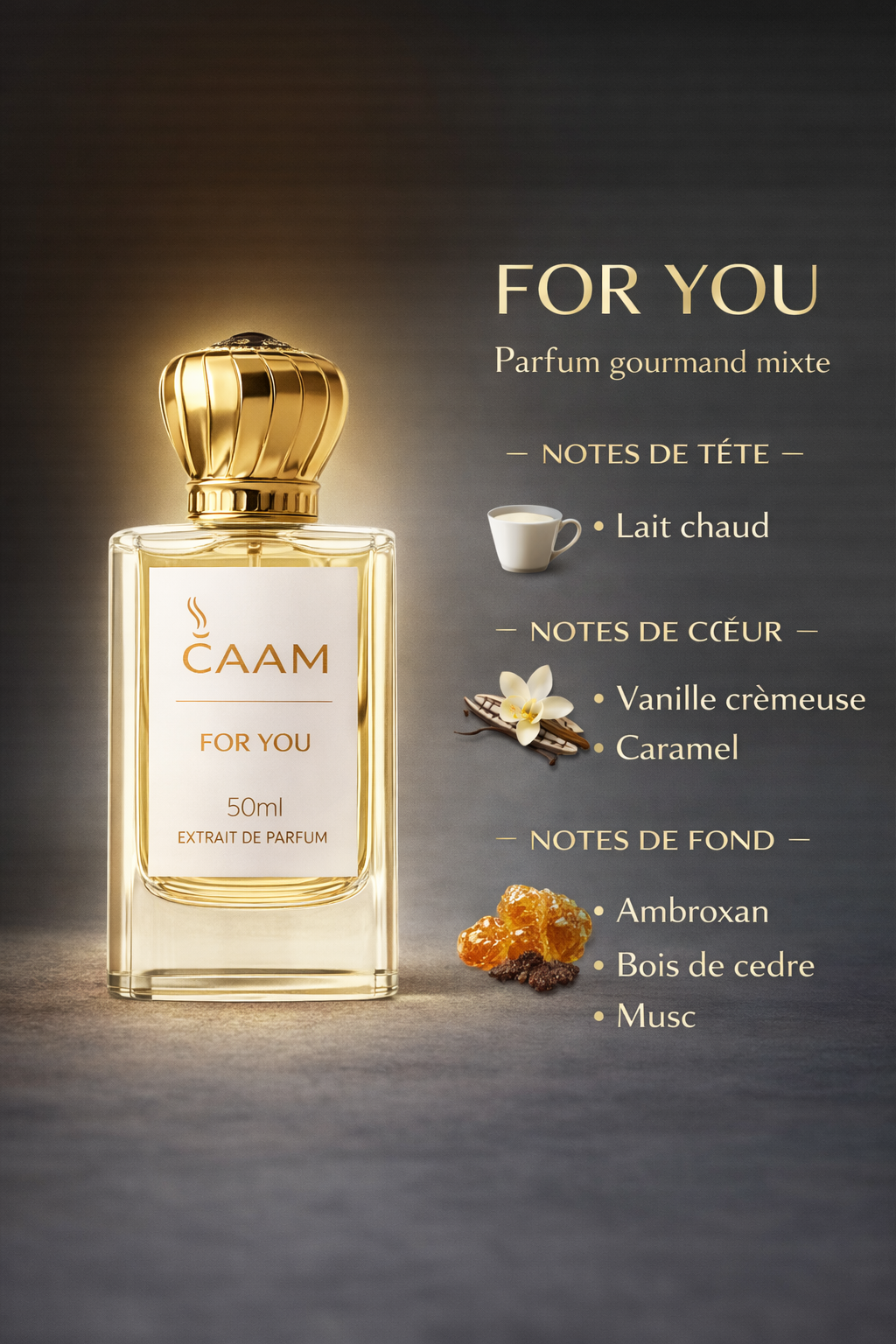 FOR YOU – Extrait de parfum mixte (50 ml)